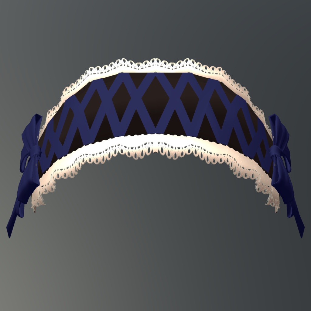 リボンとレースのヘッドドレス(Headdress)