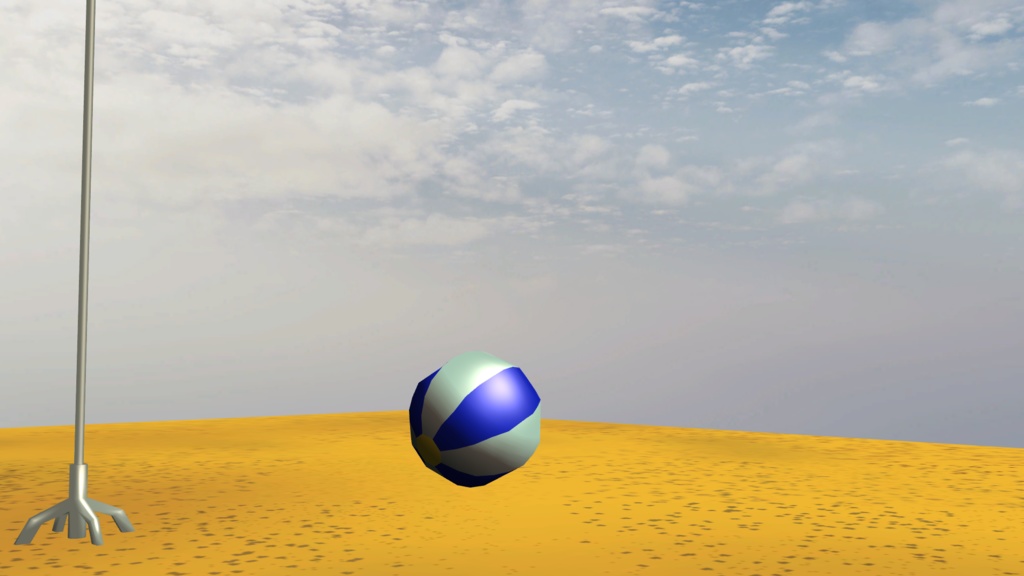 ビーチパラソル・浮き輪・ビーチボールセット