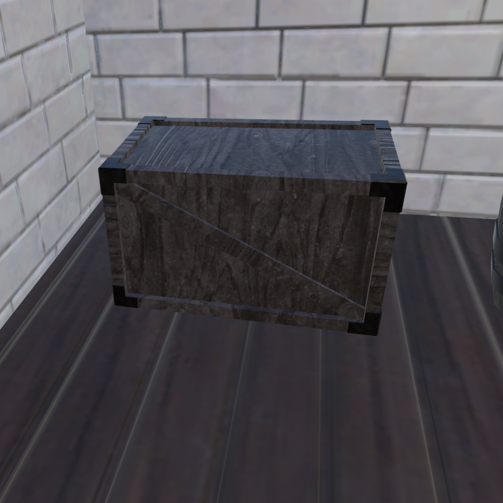 樽と木箱のセット【Barrel and Wooden Box】