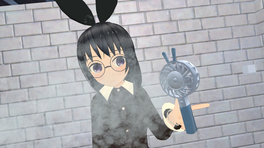 【うさ耳ハンディファン】ミスト付き