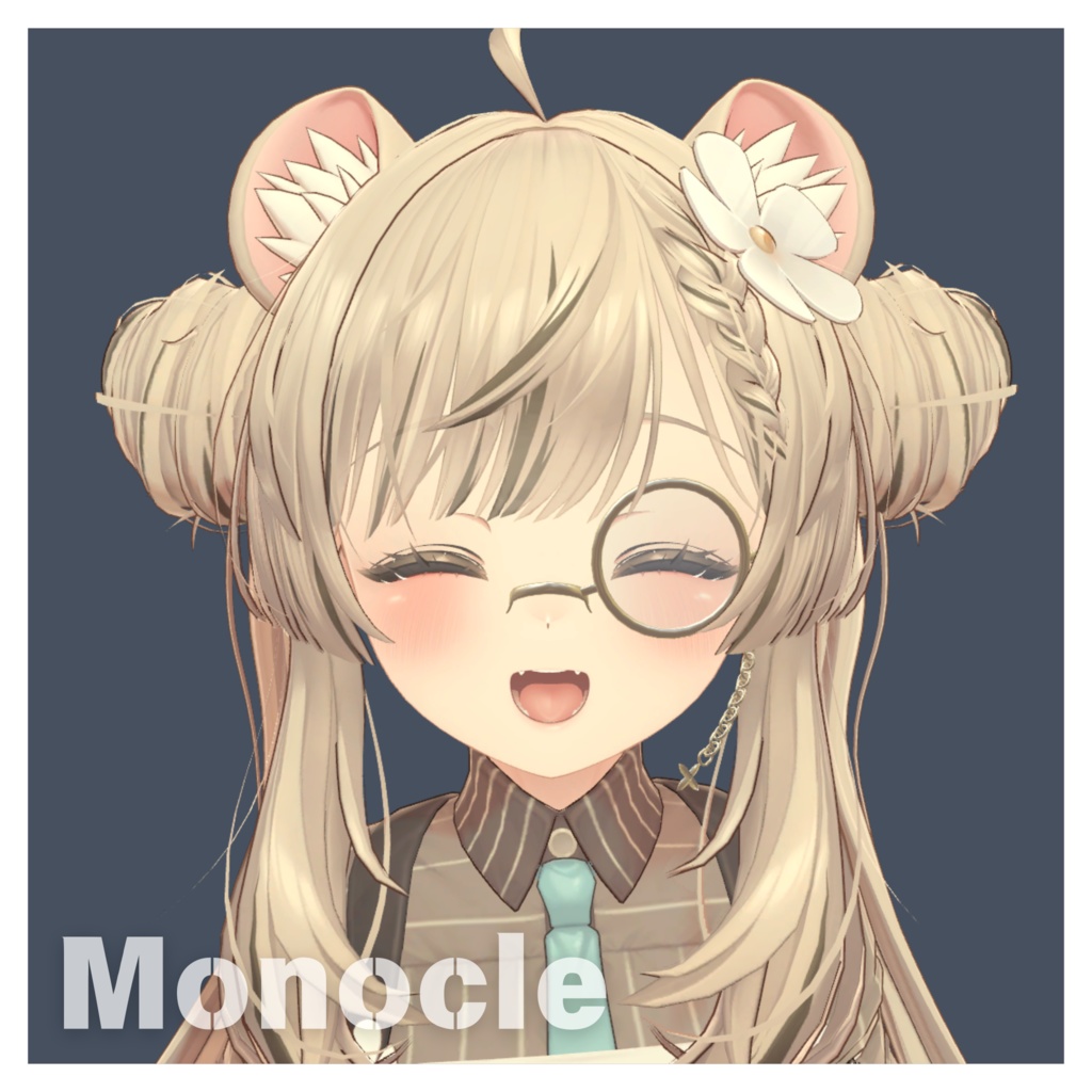 【3Avatar対応/Xwearデータ付き】monocle