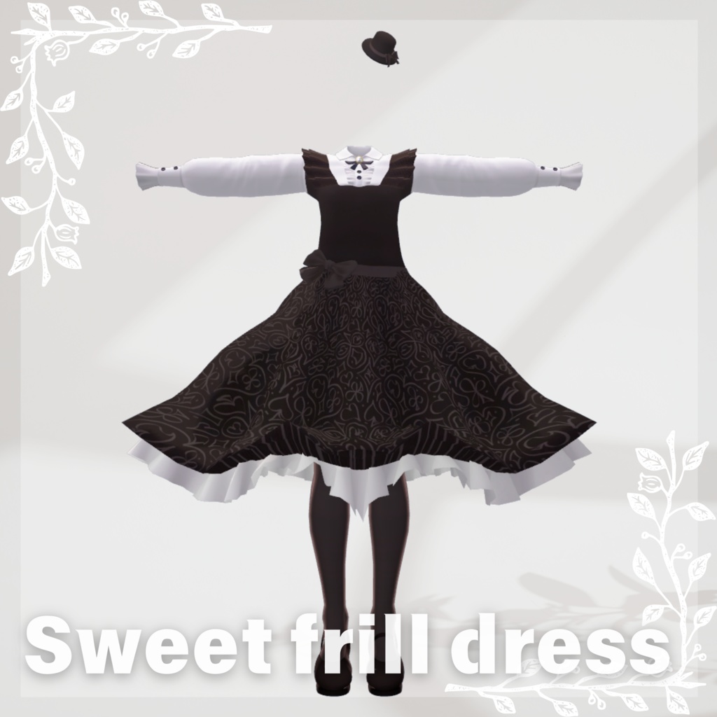 【5Avatar対応】スィートフリルワンピース『Sweet frill dress』