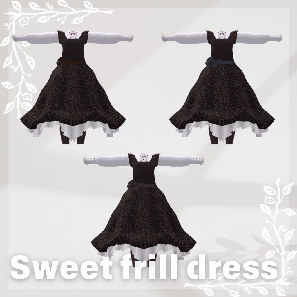 【5Avatar対応】スィートフリルワンピース『Sweet frill dress』