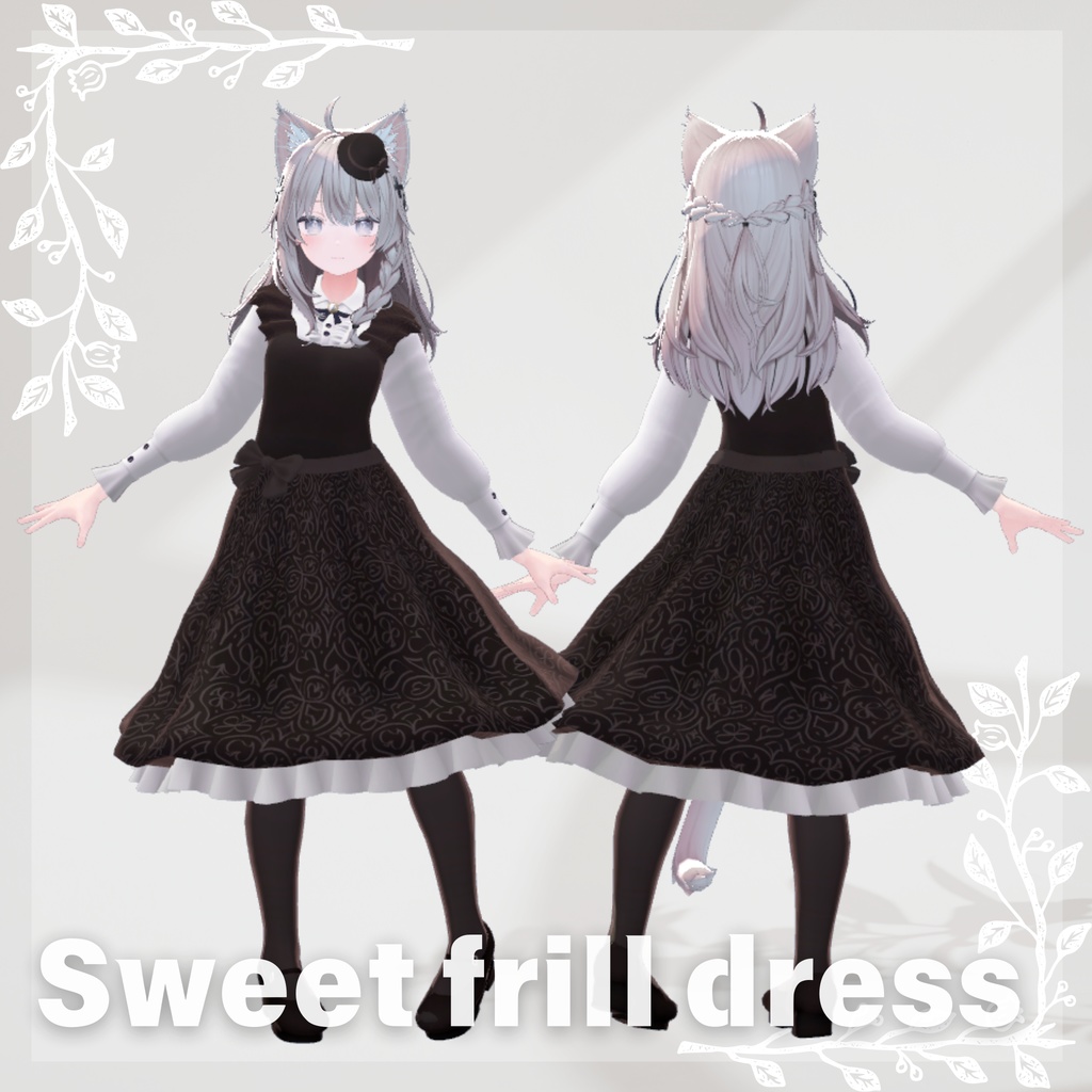 【5Avatar対応】スィートフリルワンピース『Sweet frill dress』