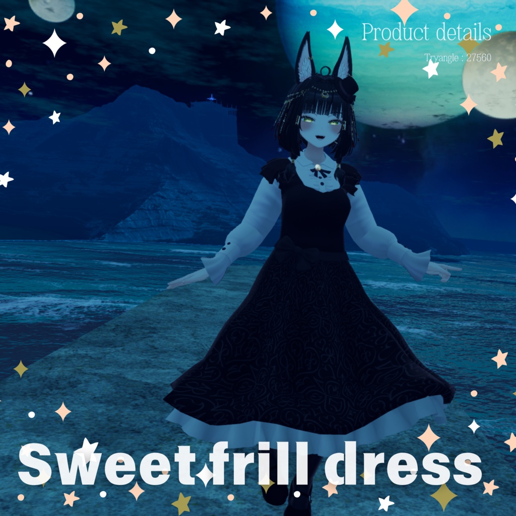 【5Avatar対応】スィートフリルワンピース『Sweet frill dress』