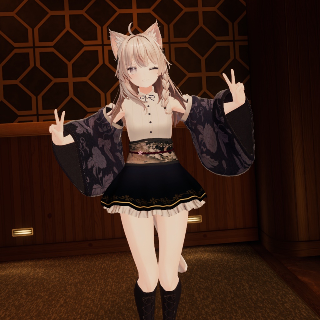 【5Avatar対応】着物ドレス『Kimono Dress』