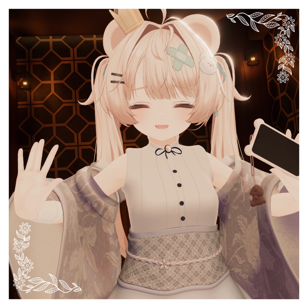 【5Avatar対応】着物ドレス『Kimono Dress』