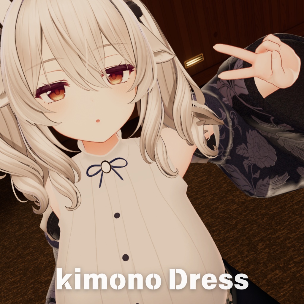 【5Avatar対応】着物ドレス『Kimono Dress』