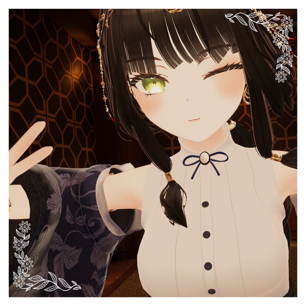 【5Avatar対応】着物ドレス『Kimono Dress』