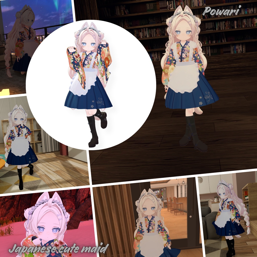 【32Avatar対応】Japanese cute maid『和風メイド』