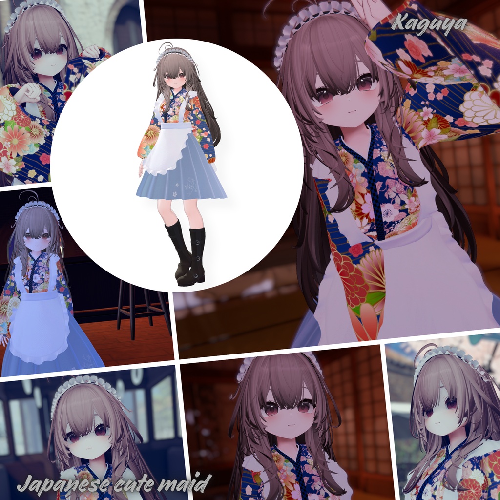 【33Avatar対応】Japanese cute maid『和風メイド』