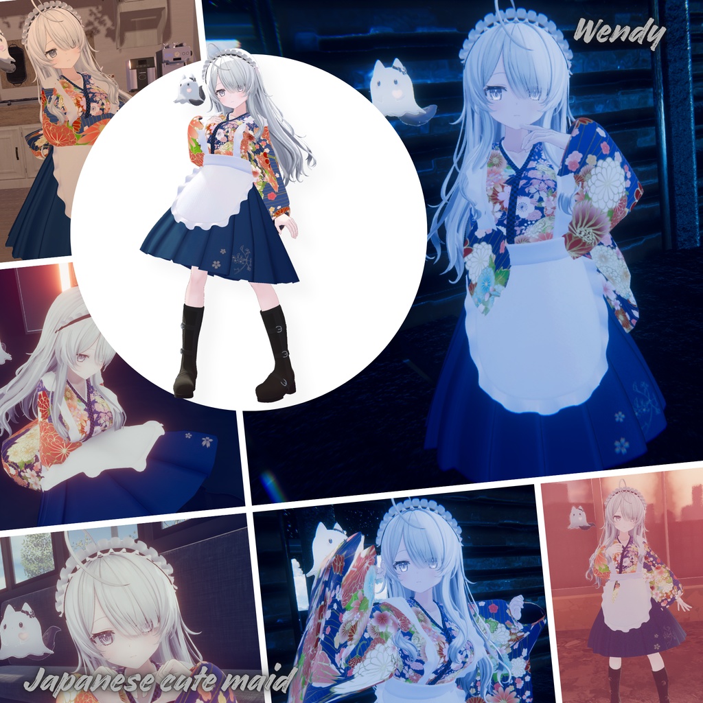 【23Avatar対応】Japanese cute maid『和風メイド』