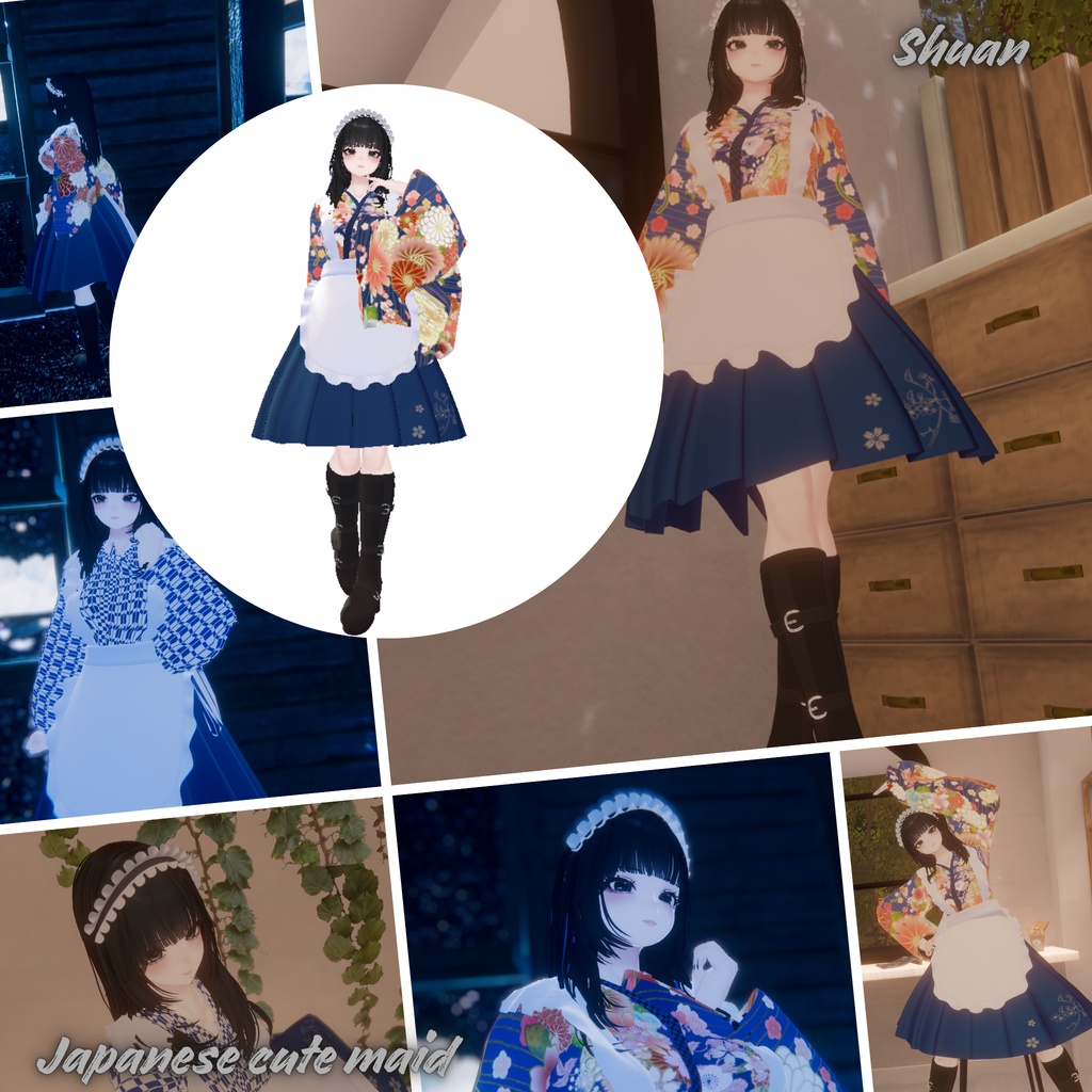 【19Avatar対応】Japanese cute maid『和風メイド』