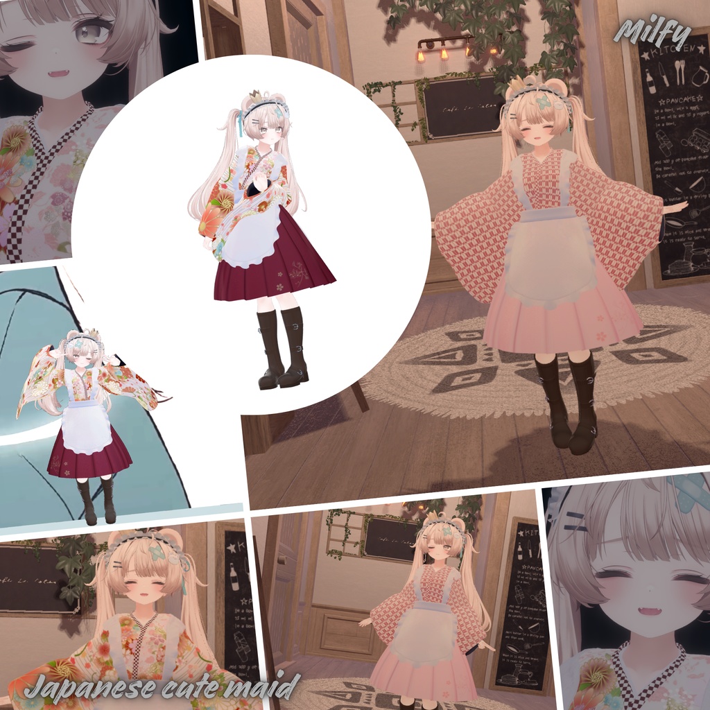 【19Avatar対応】Japanese cute maid『和風メイド』