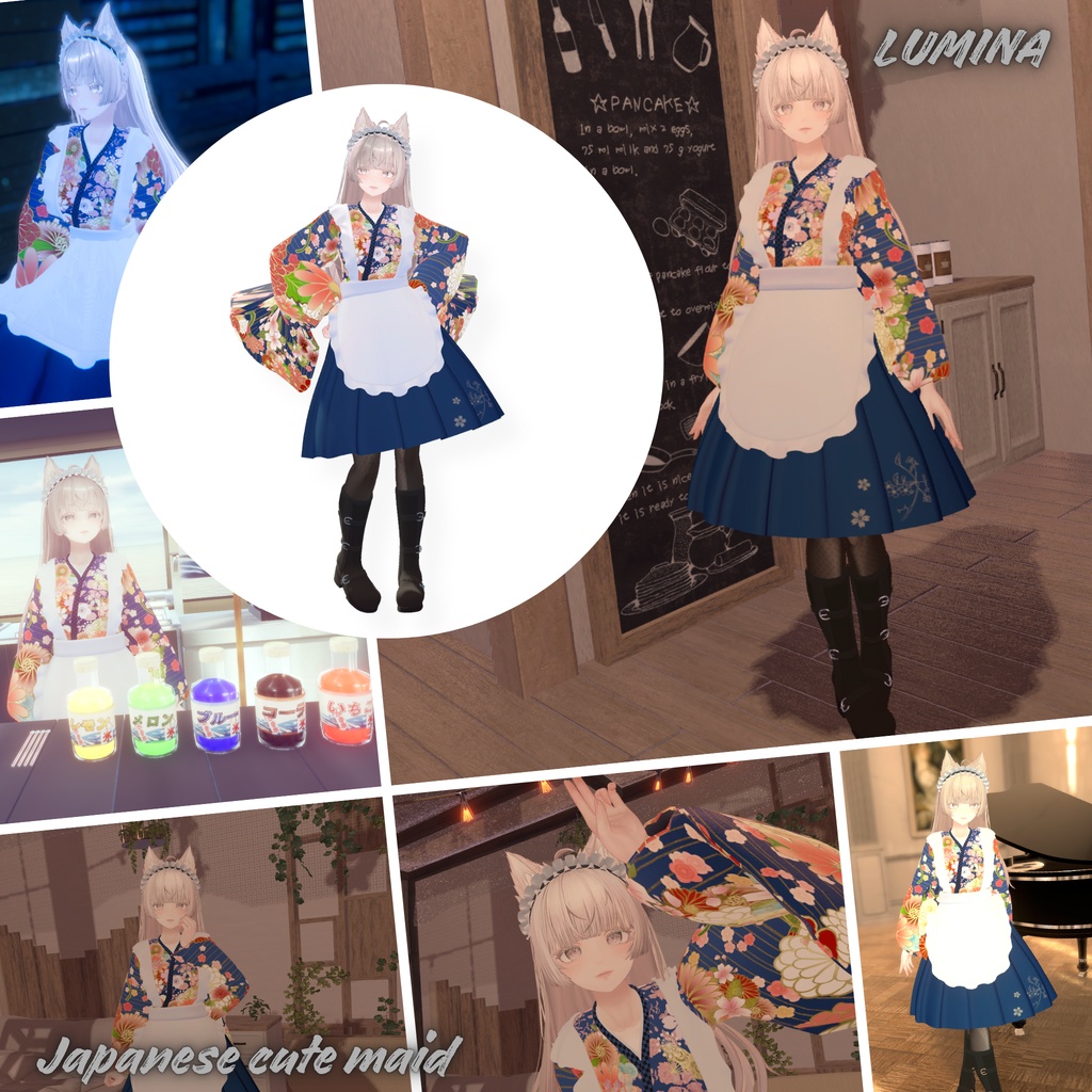 【21Avatar対応】Japanese cute maid『和風メイド』