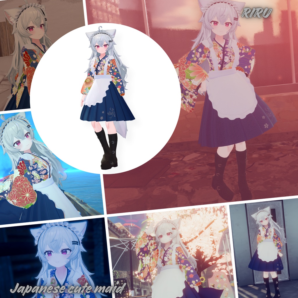 【27Avatar対応】Japanese cute maid『和風メイド』