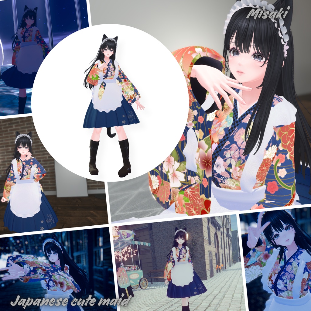 【31Avatar対応】Japanese cute maid『和風メイド』