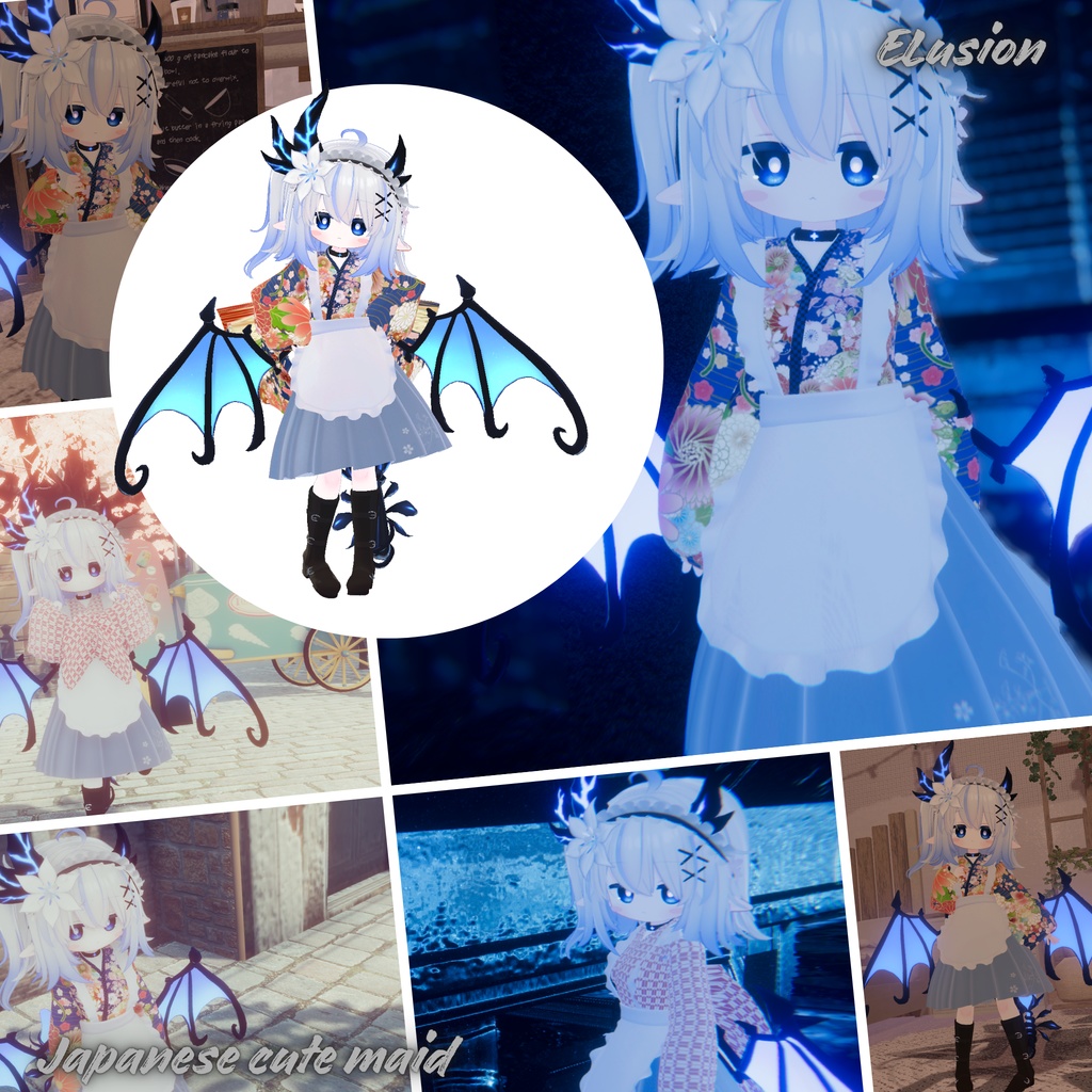 【19Avatar対応】Japanese cute maid『和風メイド』