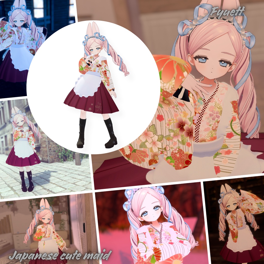 【30Avatar対応】Japanese cute maid『和風メイド』