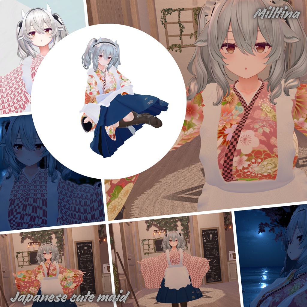 【19Avatar対応】Japanese cute maid『和風メイド』
