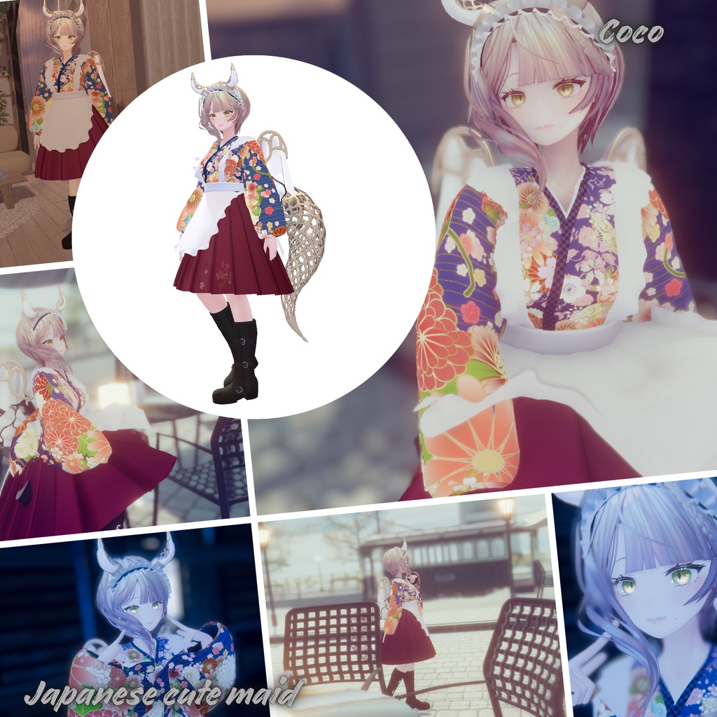 【19Avatar対応】Japanese cute maid『和風メイド』