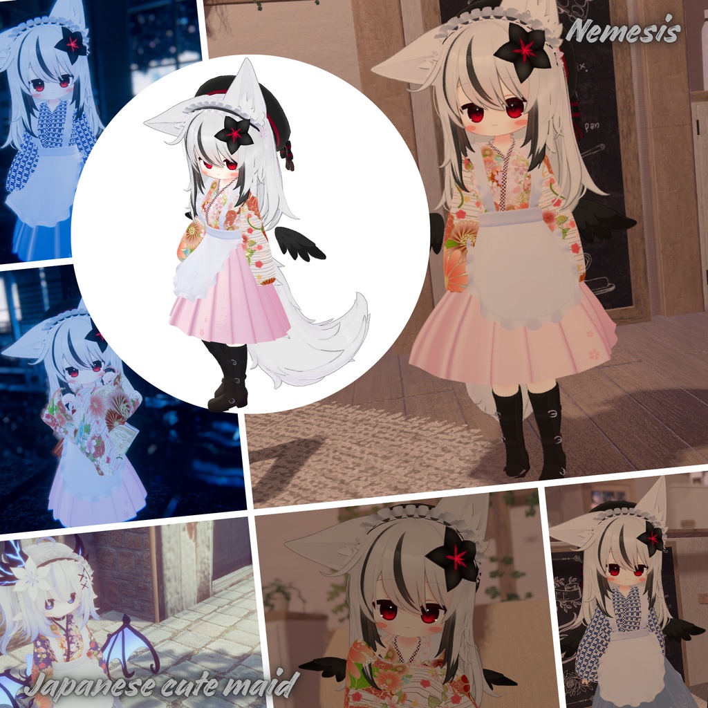 【19Avatar対応】Japanese cute maid『和風メイド』
