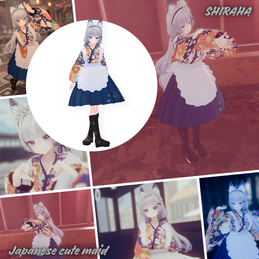 【26Avatar対応】Japanese cute maid『和風メイド』