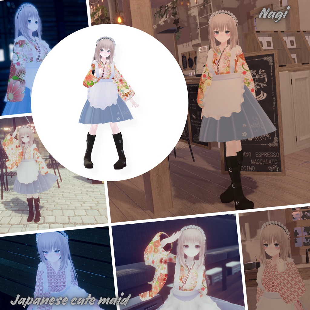 【19Avatar対応】Japanese cute maid『和風メイド』