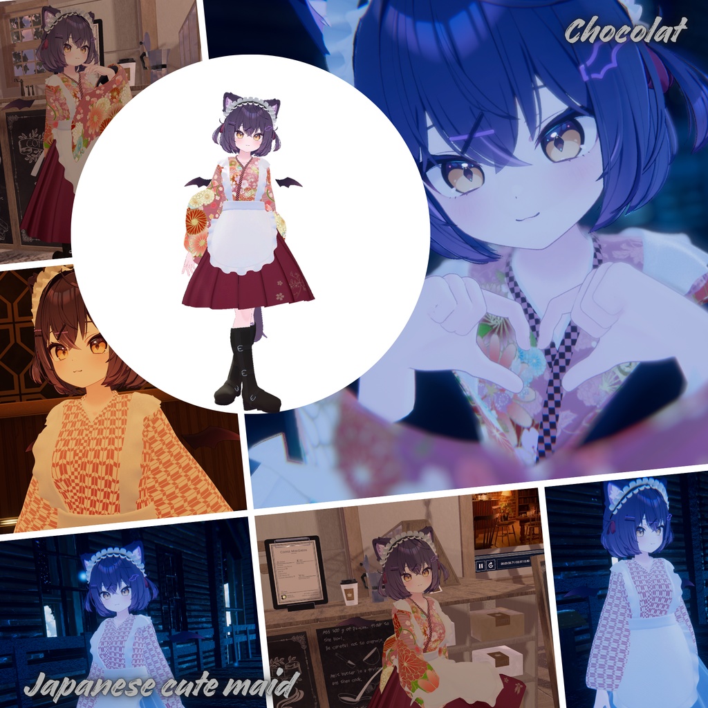 【19Avatar対応】Japanese cute maid『和風メイド』