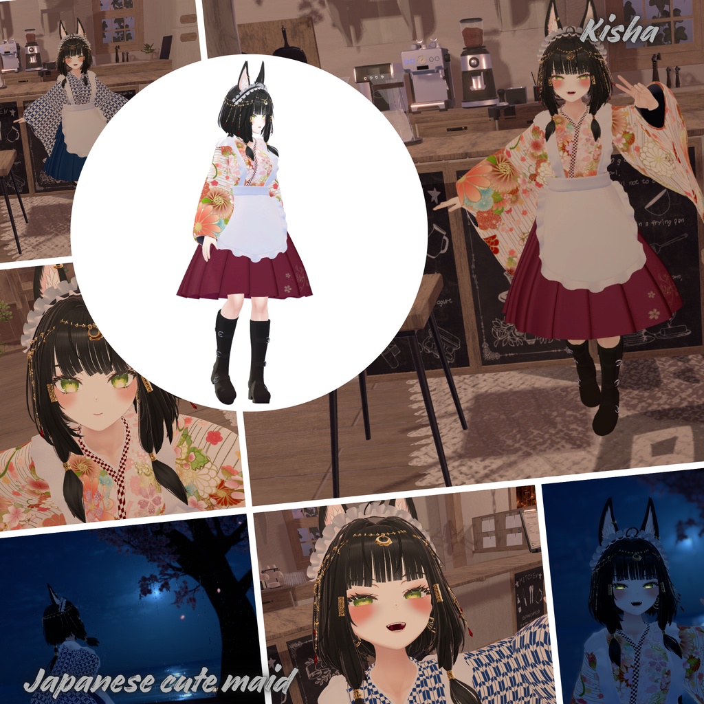 【19Avatar対応】Japanese cute maid『和風メイド』