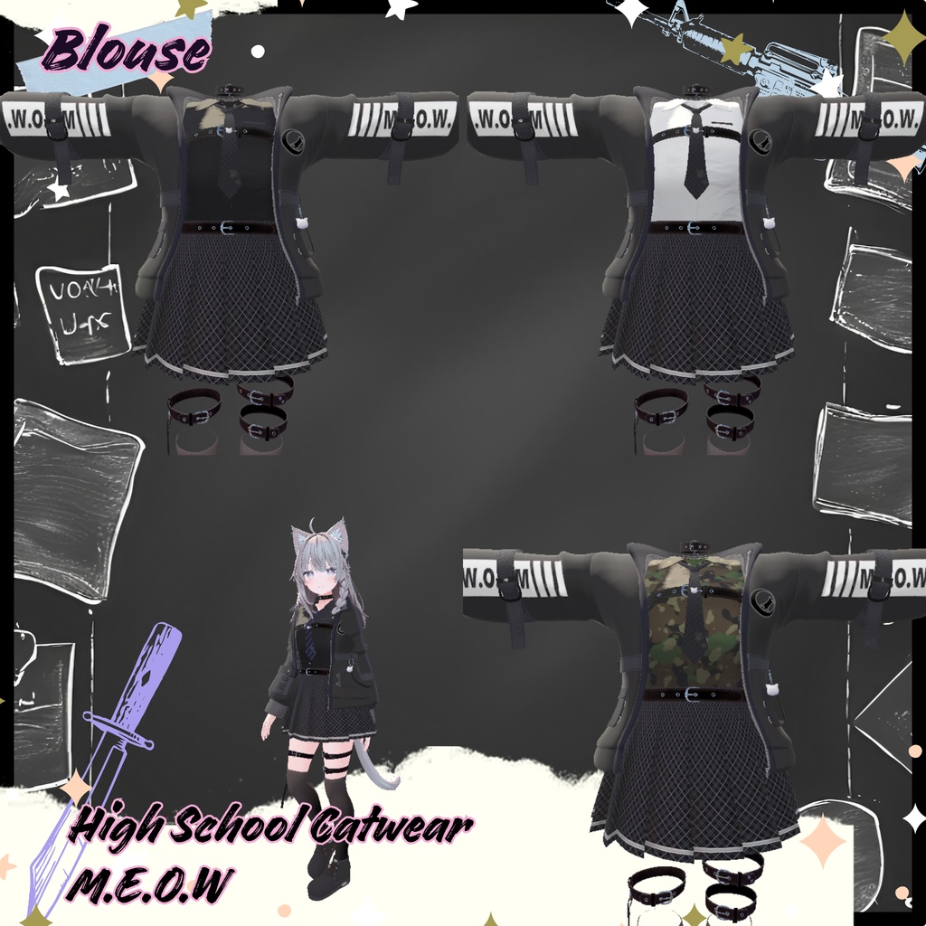 【12Avatar対応】High School Catwear M.E.O.W『制服 M.E.O.W』