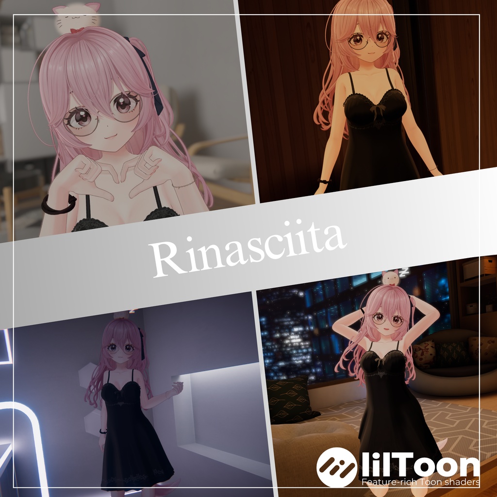 【13Avatar対応】Starlight Veil Negligee『星明かりのルームドレス』