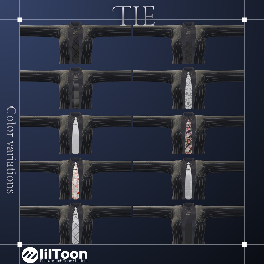 【複数Avatar対応】Urban Noir Suit『アーバン・ノアール』