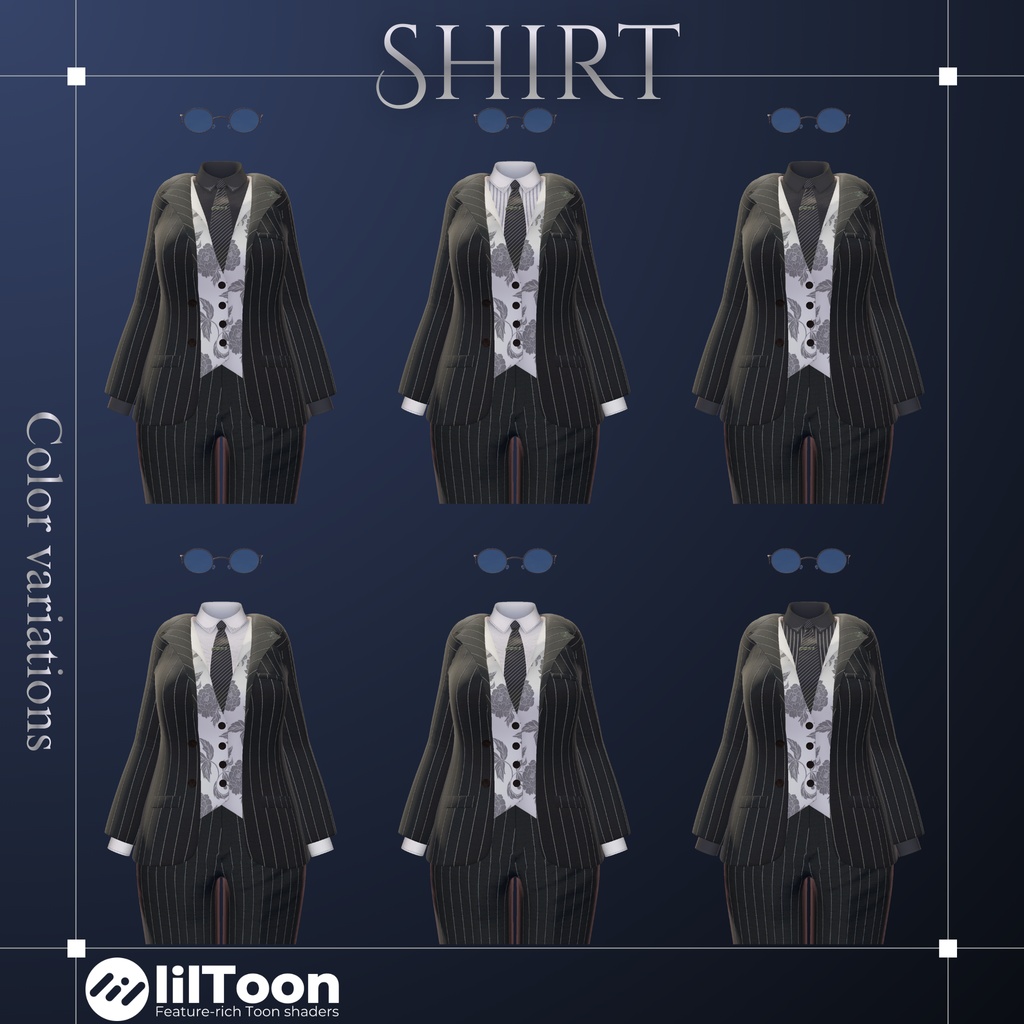 【複数Avatar対応】Urban Noir Suit『アーバン・ノアール』