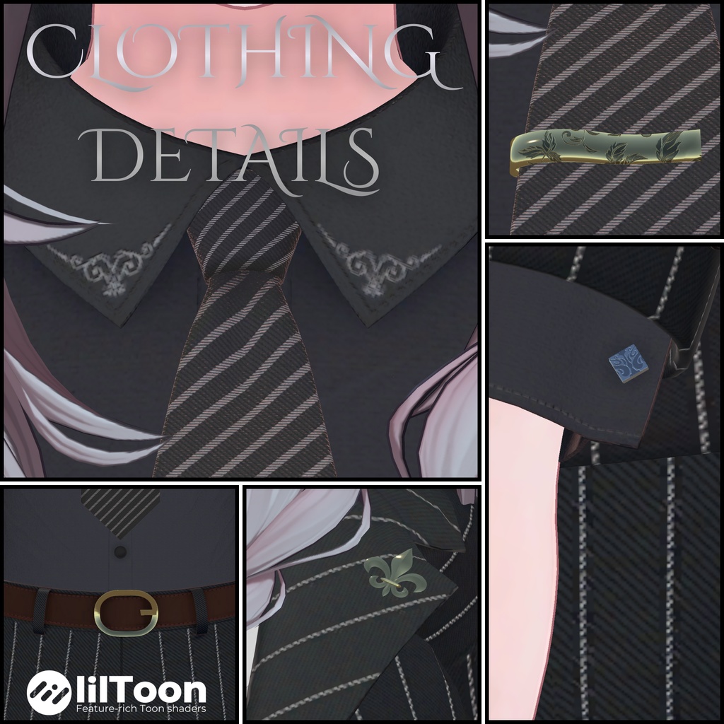 【複数Avatar対応】Urban Noir Suit『アーバン・ノアール』