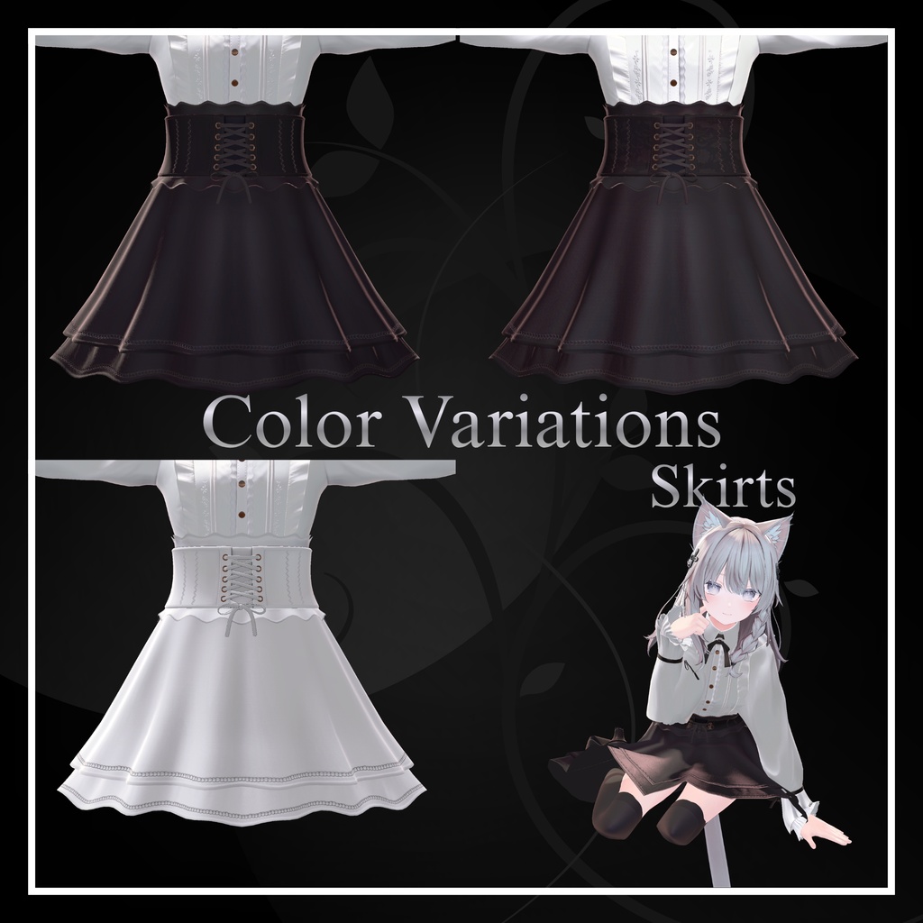 【20アバター対応】Classic Gothic Dress『ゴシック・ドレス』