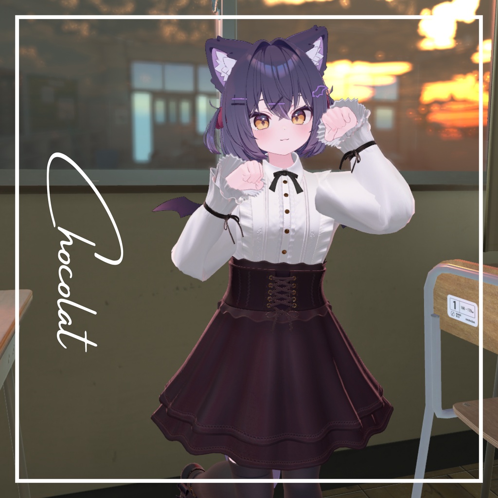 【20アバター対応】Classic Gothic Dress『ゴシック・ドレス』