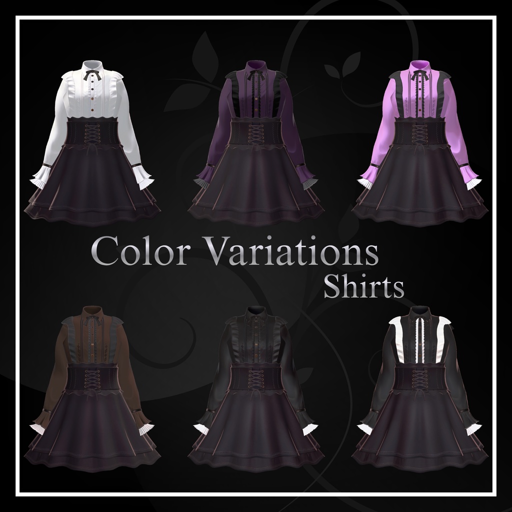 【20アバター対応】Classic Gothic Dress『ゴシック・ドレス』