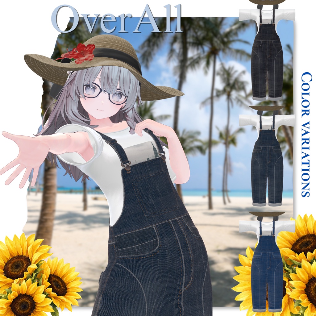 【20アバター対応】RESORT CASUAL OVERALL『カジュアル・オーバーオール』