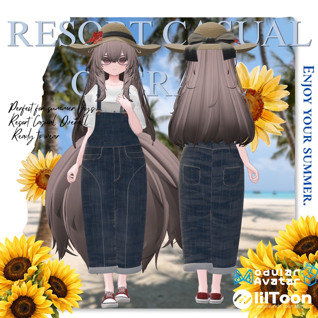 【20アバター対応】RESORT CASUAL OVERALL『カジュアル・オーバーオール』