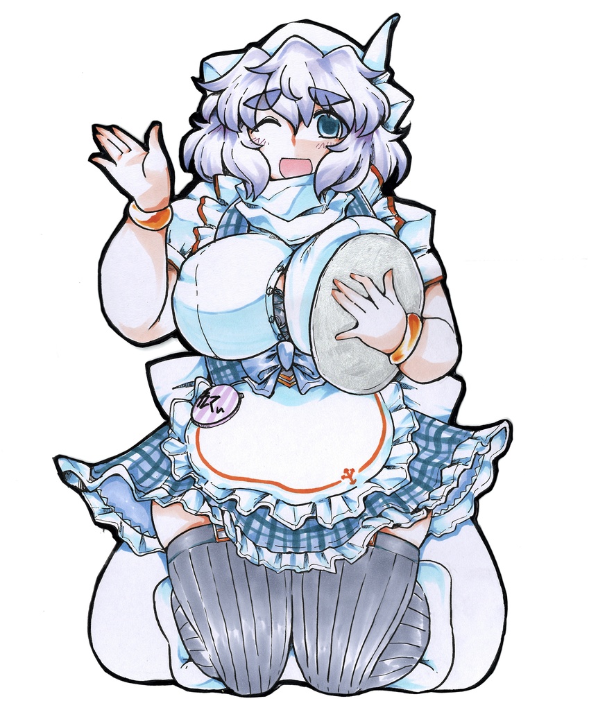 東方デカ切り抜きイラストPOP『ウェイトレスレティさん』