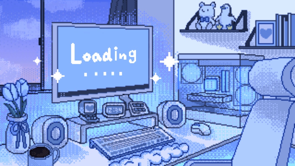 【配信動画素材】待機アニメーション