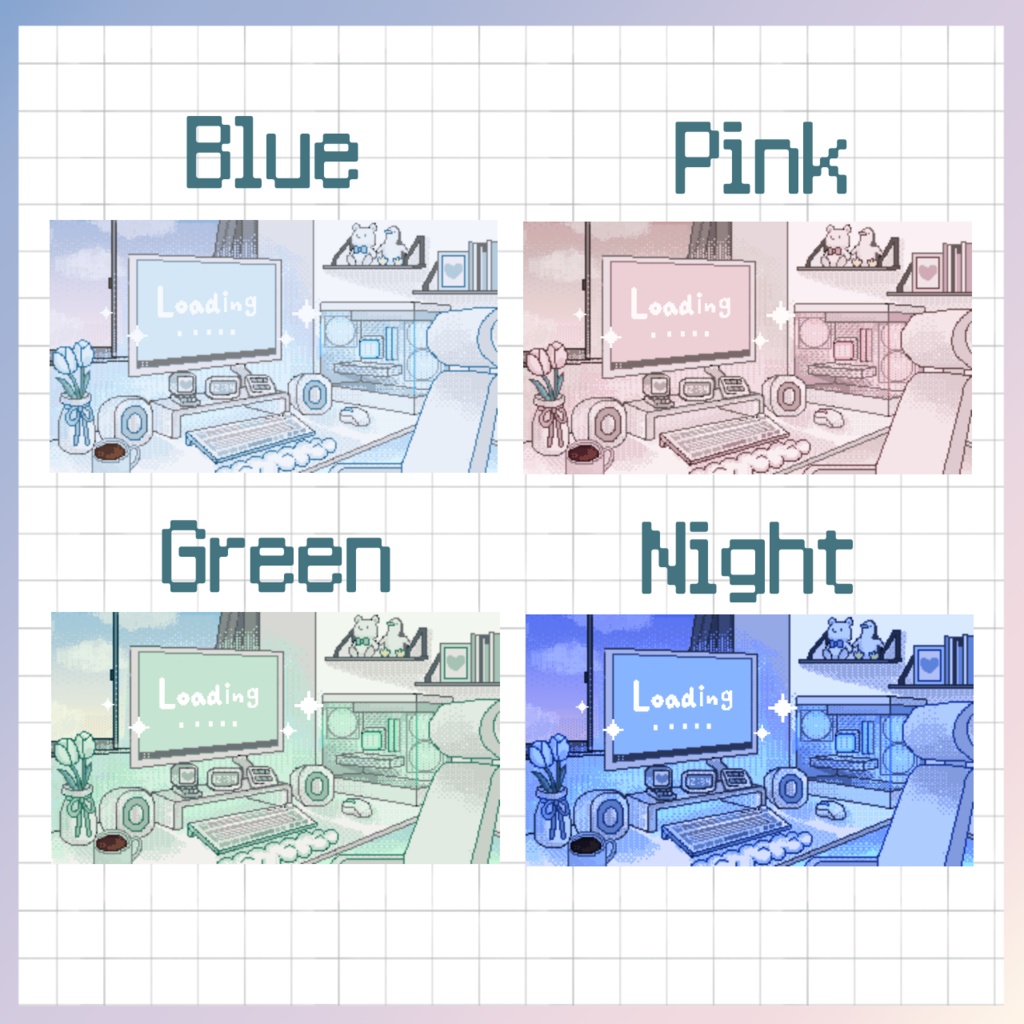 【配信動画素材】待機アニメーション