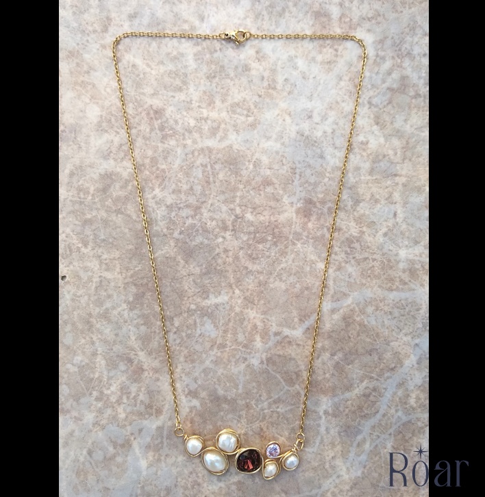 【選べる】バロックパールとスワロのネックレス