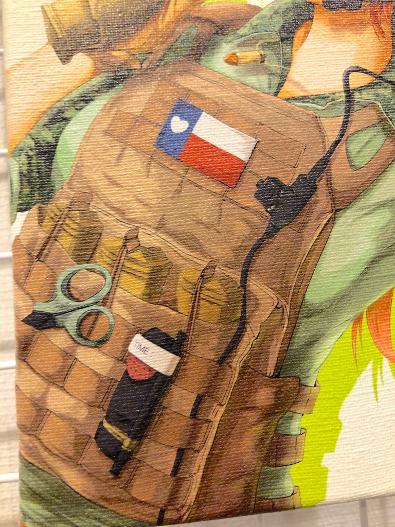 P320(M17)Navy SEALs娘キャンバスアート