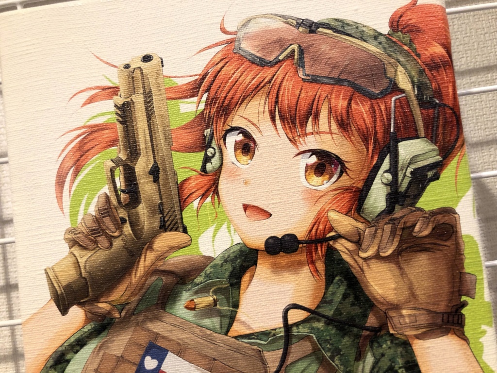 P320(M17)Navy SEALs娘キャンバスアート