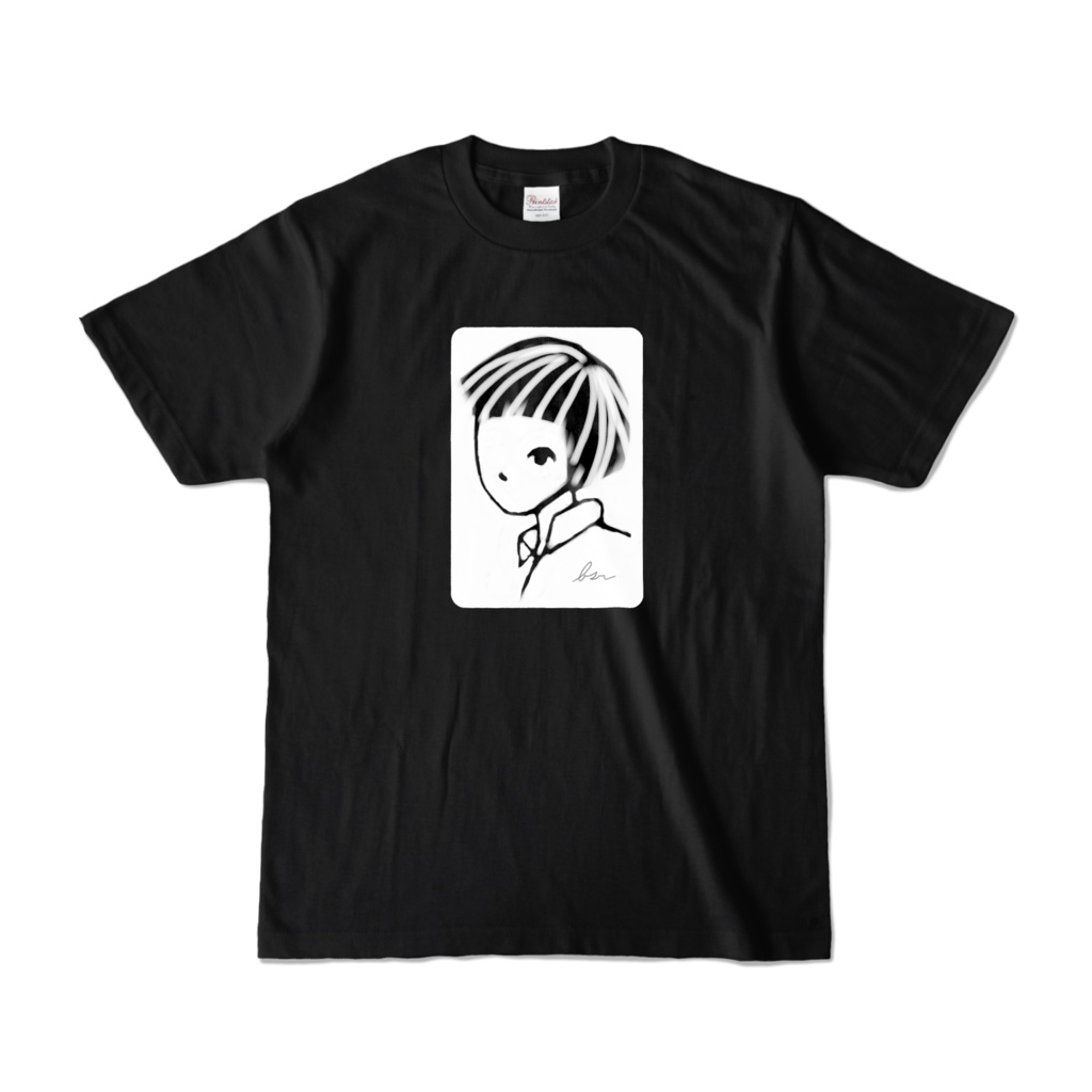 横顔の男の子 Up カラーtシャツ 義家族製造 バライタ Booth店 Booth