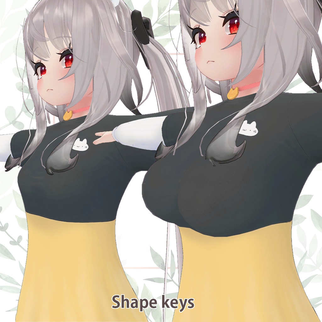 猫ツーピース長袖Tシャツ for Maya