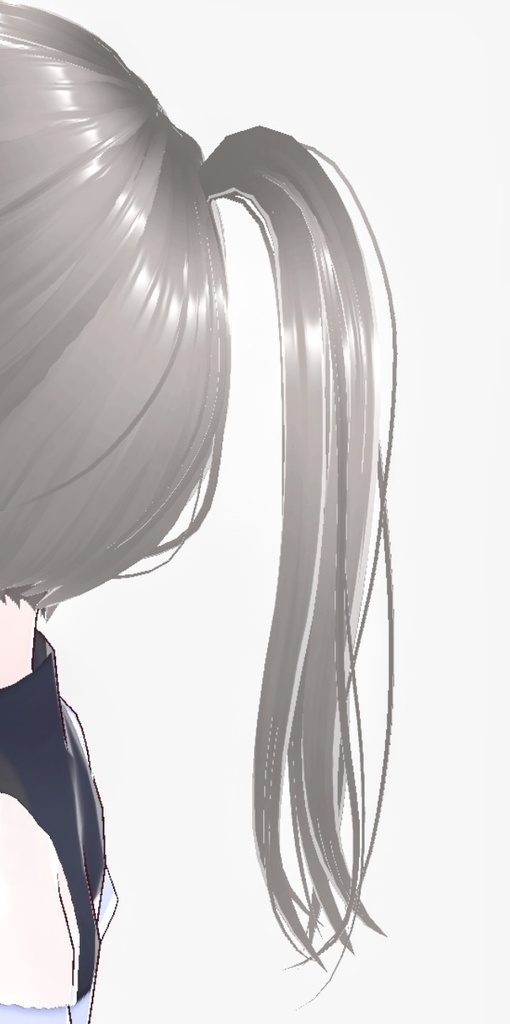 【3D髪】韓国前髪3種×後毛ポニテ【VRoid Studio正式版】
