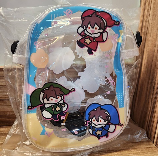 紅白ちゃんPVCバッグ